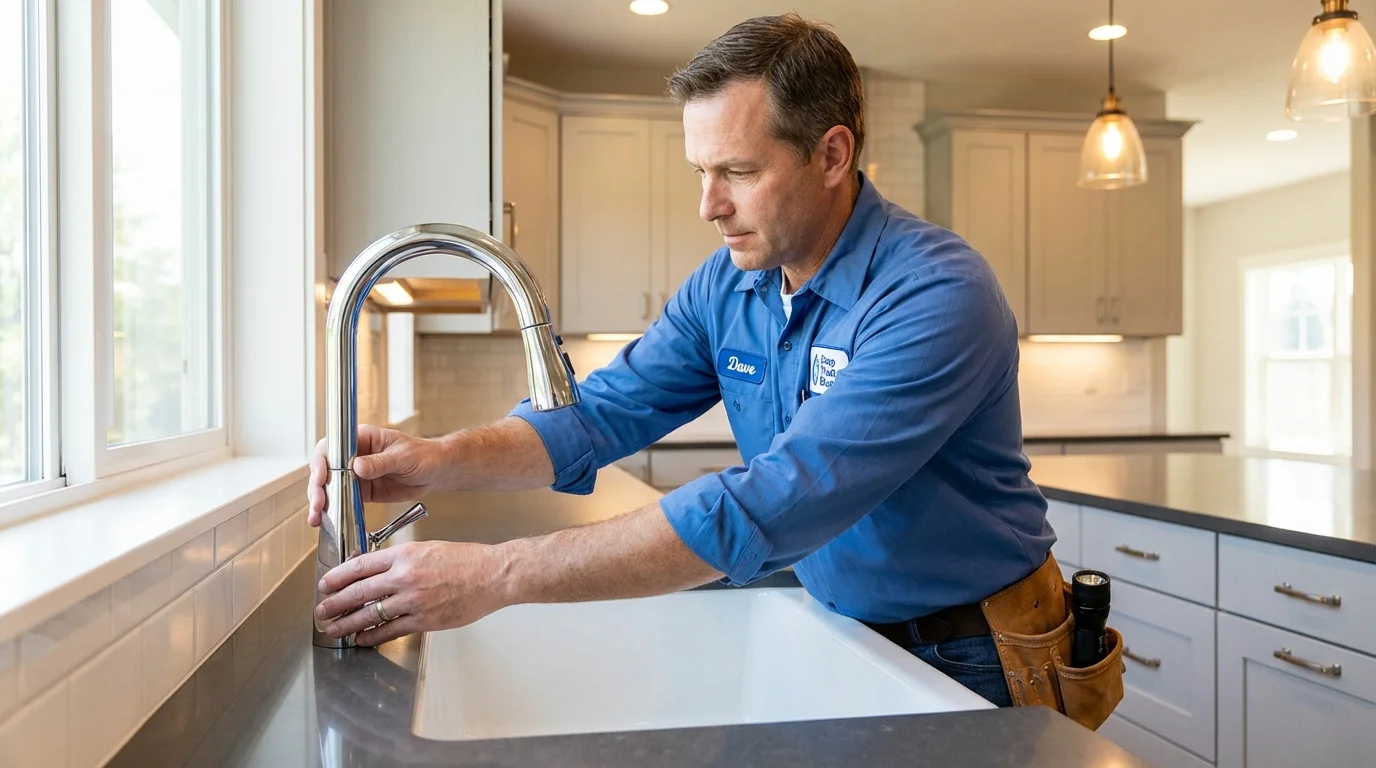 Kitchen faucet installation by Johns Plumbing LLC in Mound Bayou